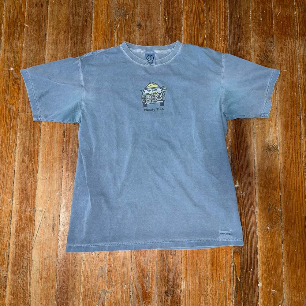 Life is Good Family Ties Graphic T-Shirt Blue